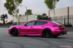 Porsche Panamera Pink Chrome by Impressive Wrap 2016 года